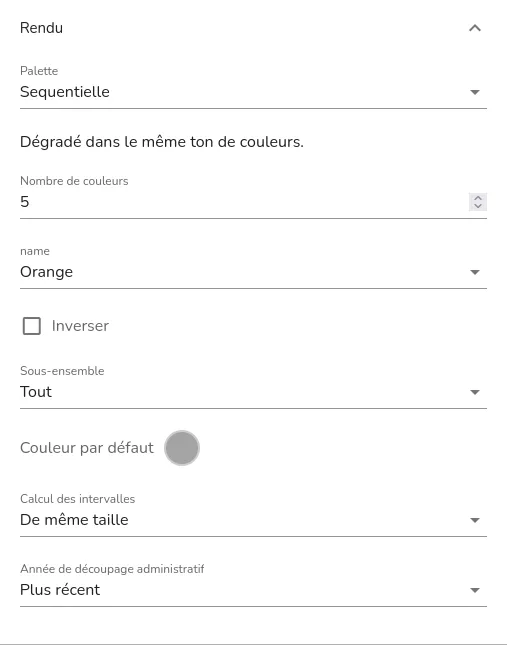 Section « rendu »