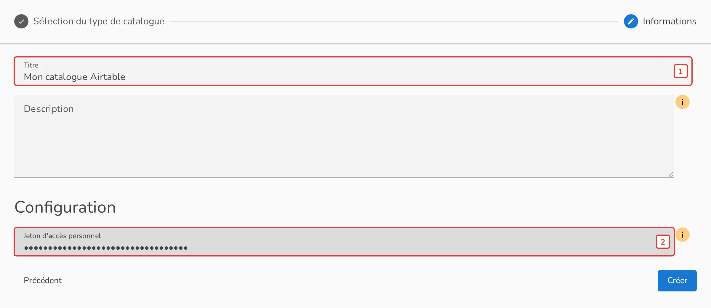 Configuration du connecteur Airtable