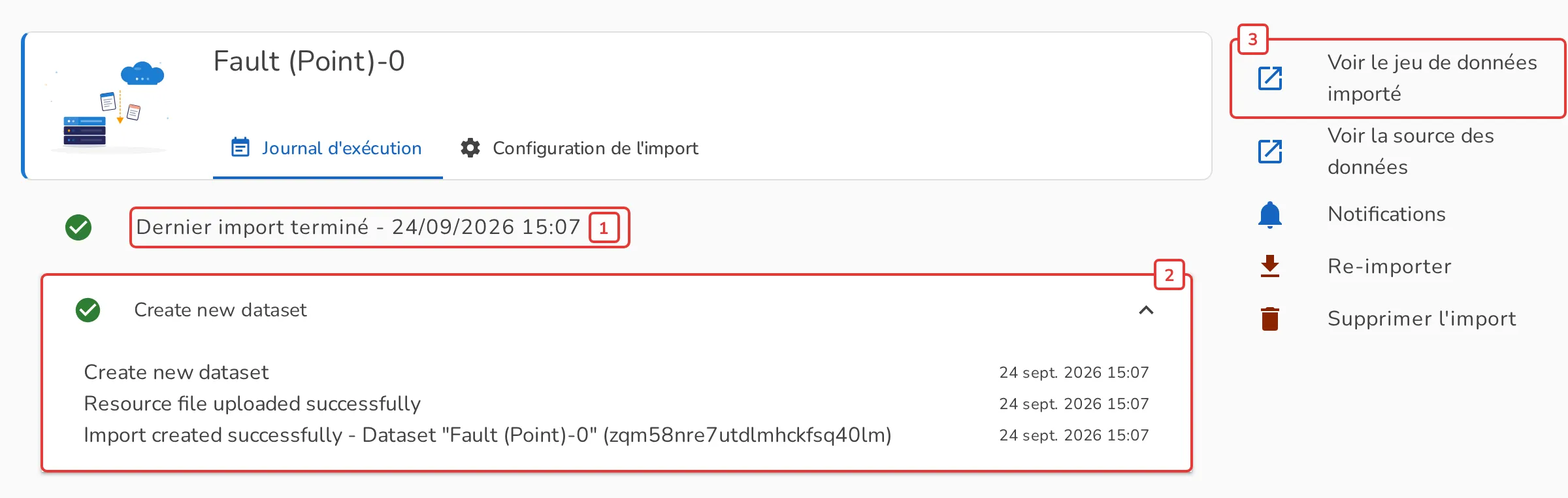 Import terminé