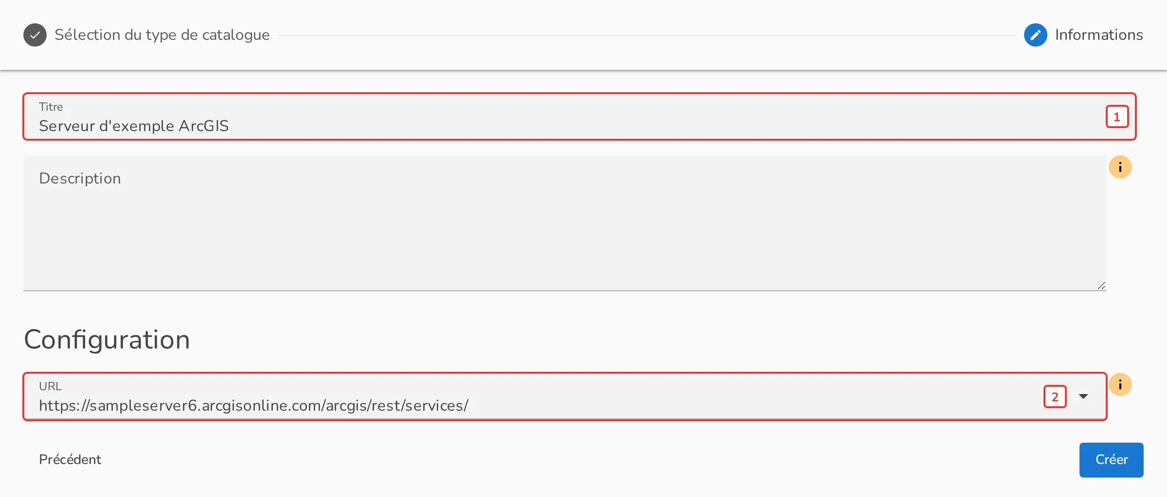 Configuration du connecteur ArcGIS