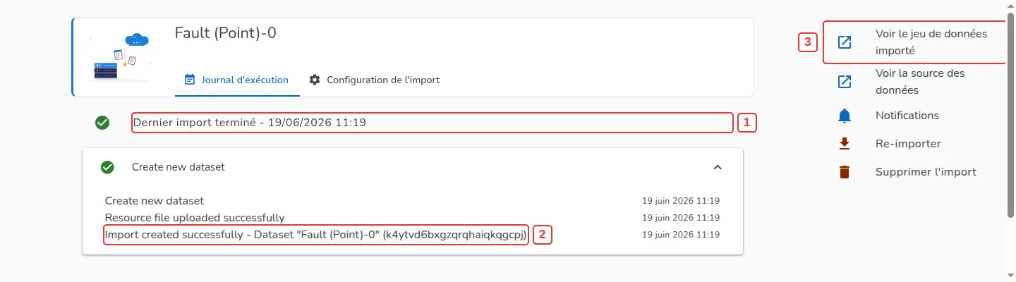 Import terminé