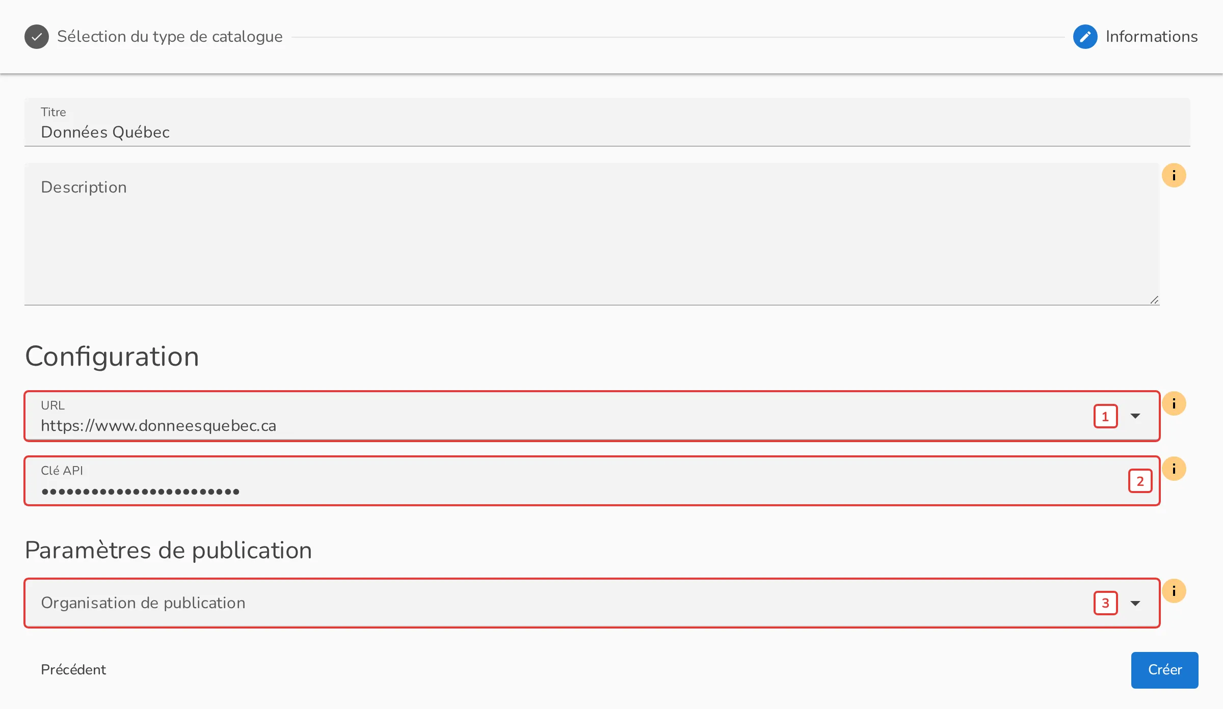 Configuration du connecteur CKAN