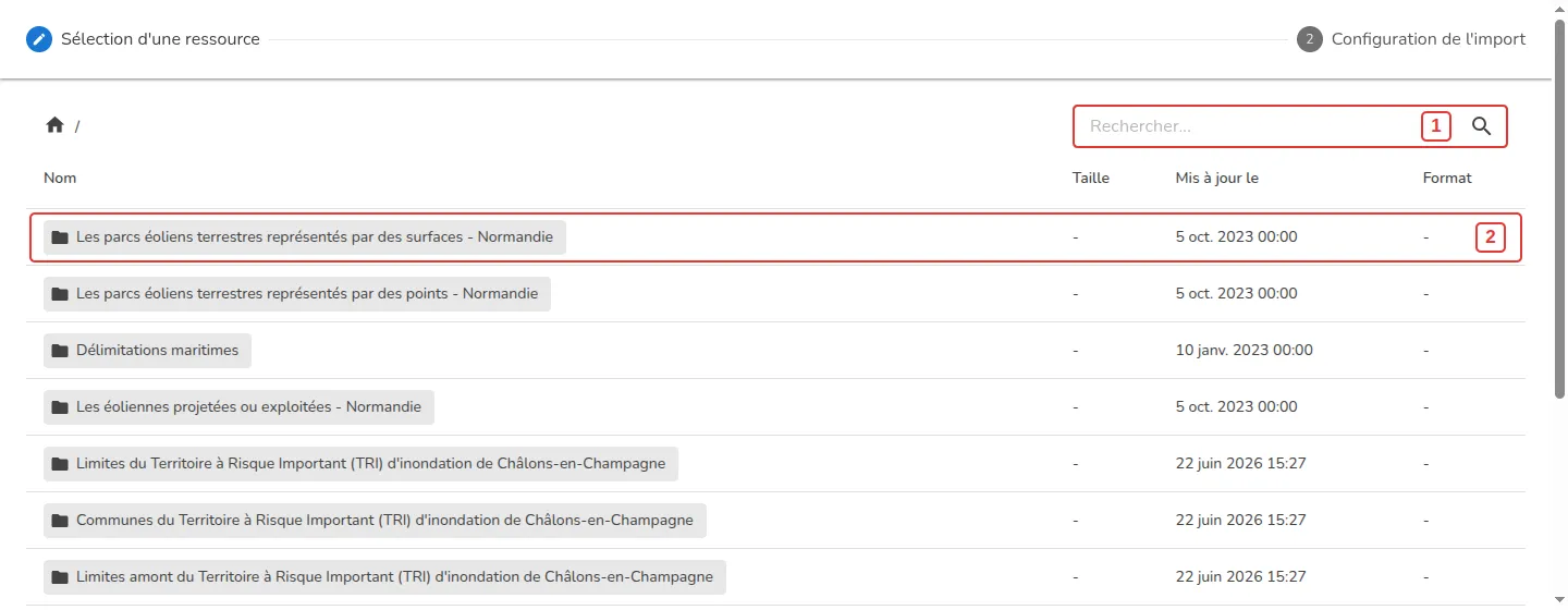 Parcours des fiches CSW