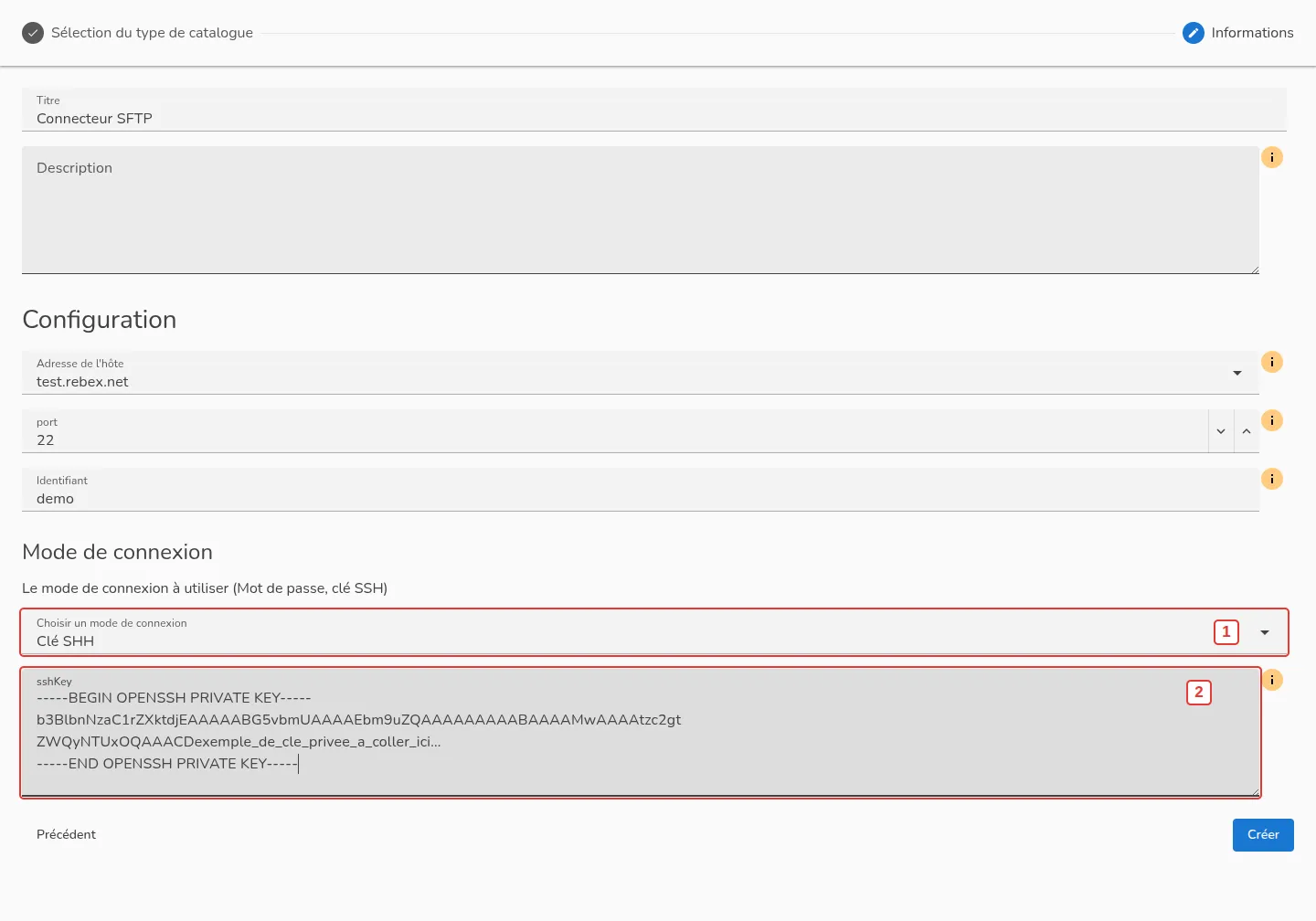 Mode de connexion par clé SSH