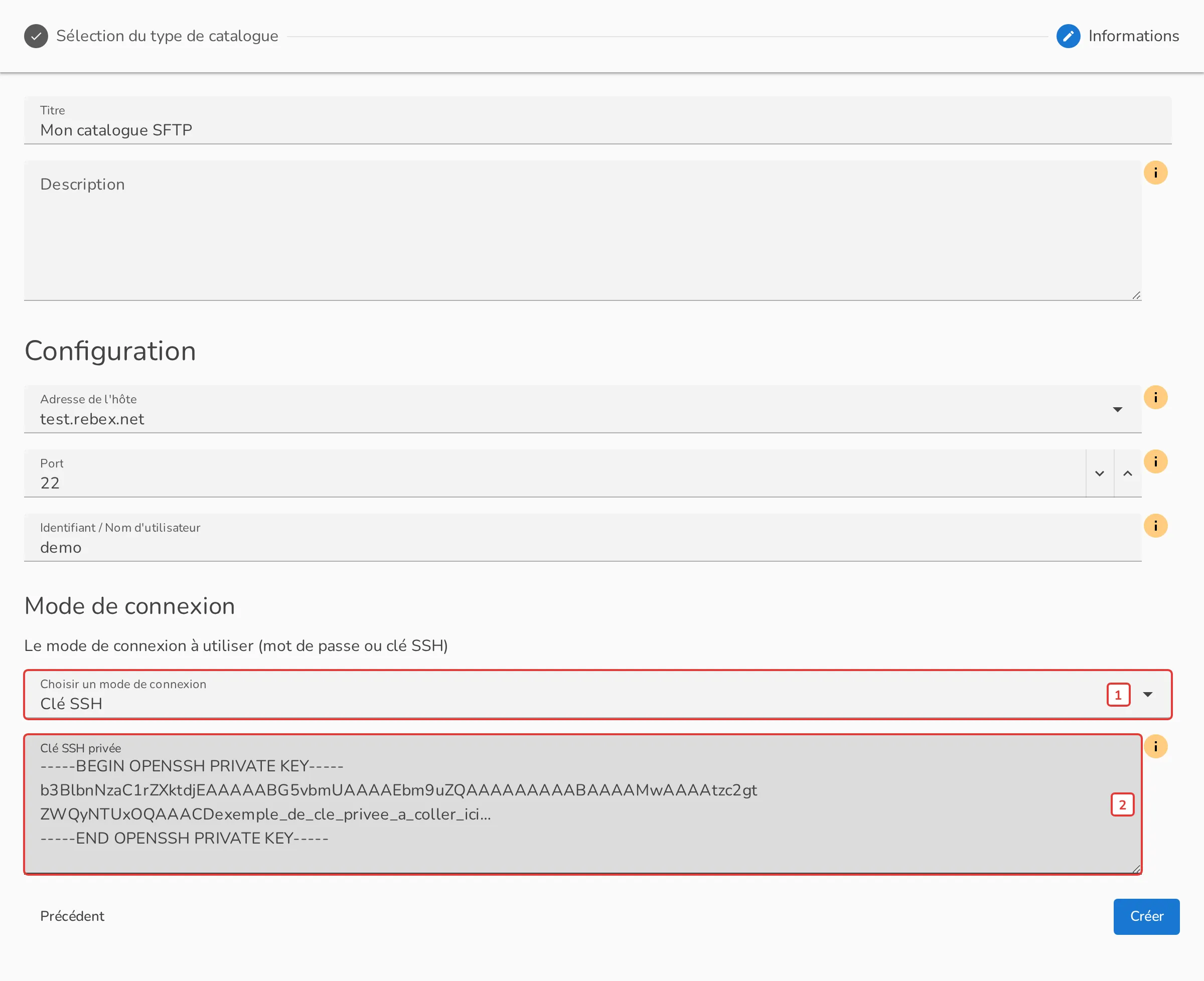 Mode de connexion par clé SSH