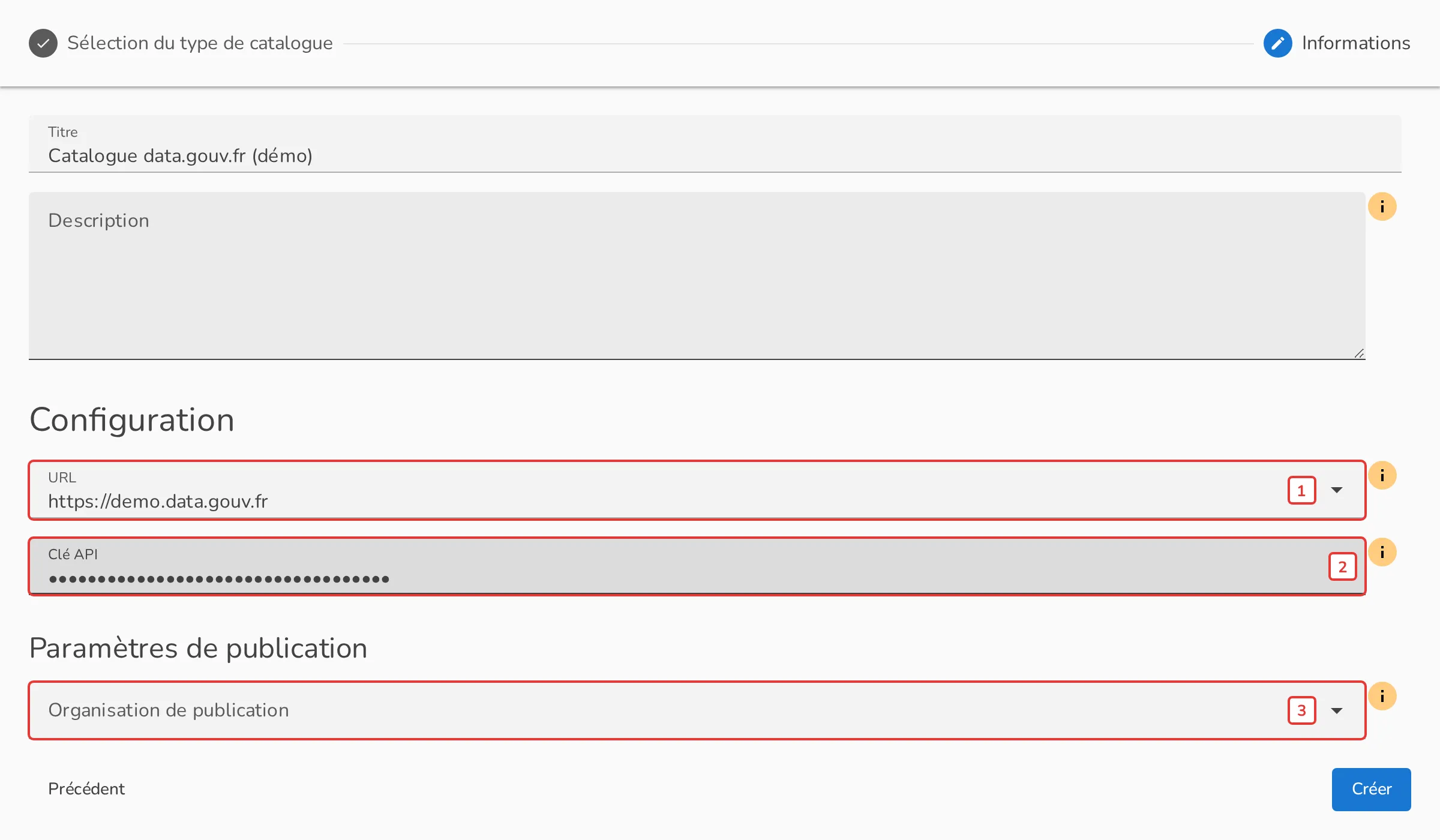 Configuration du connecteur Udata