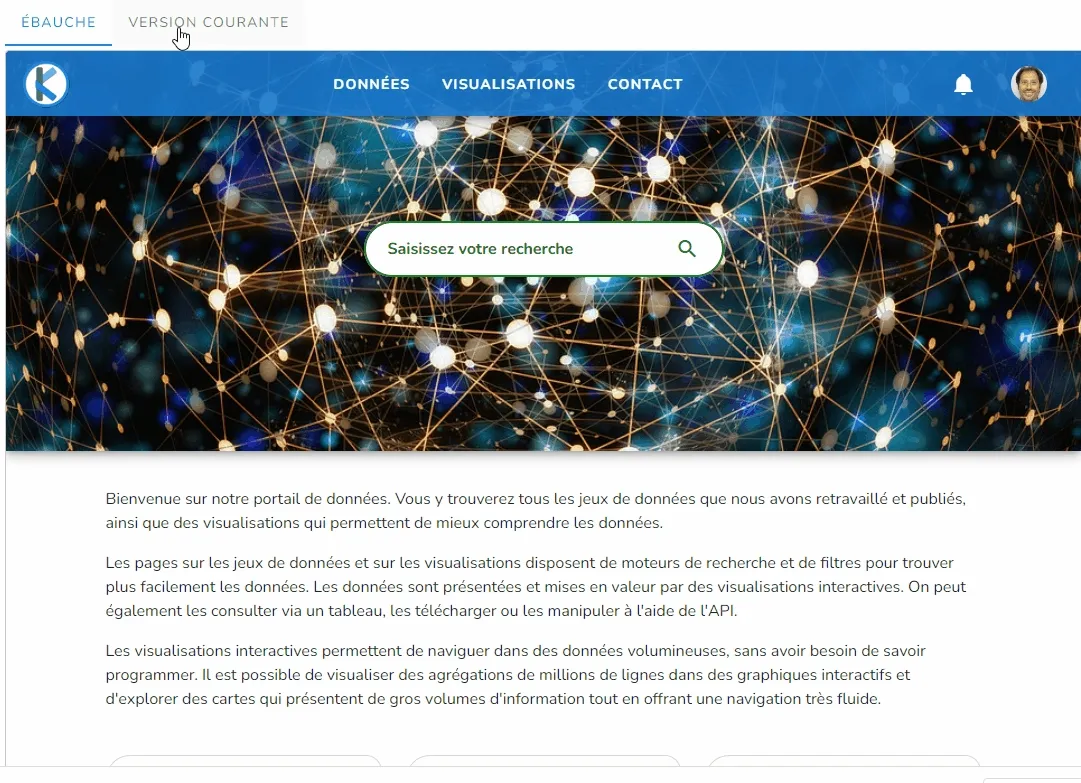 Comparez vos modifications avec la version courante