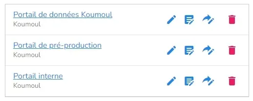 Avoir plusieurs portails permet d'avoir un workflow défini pour la publication de vos données