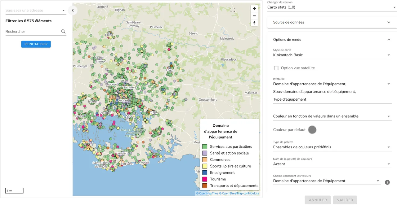 Les options de rendus de votre carte devraient correspondre à cette image