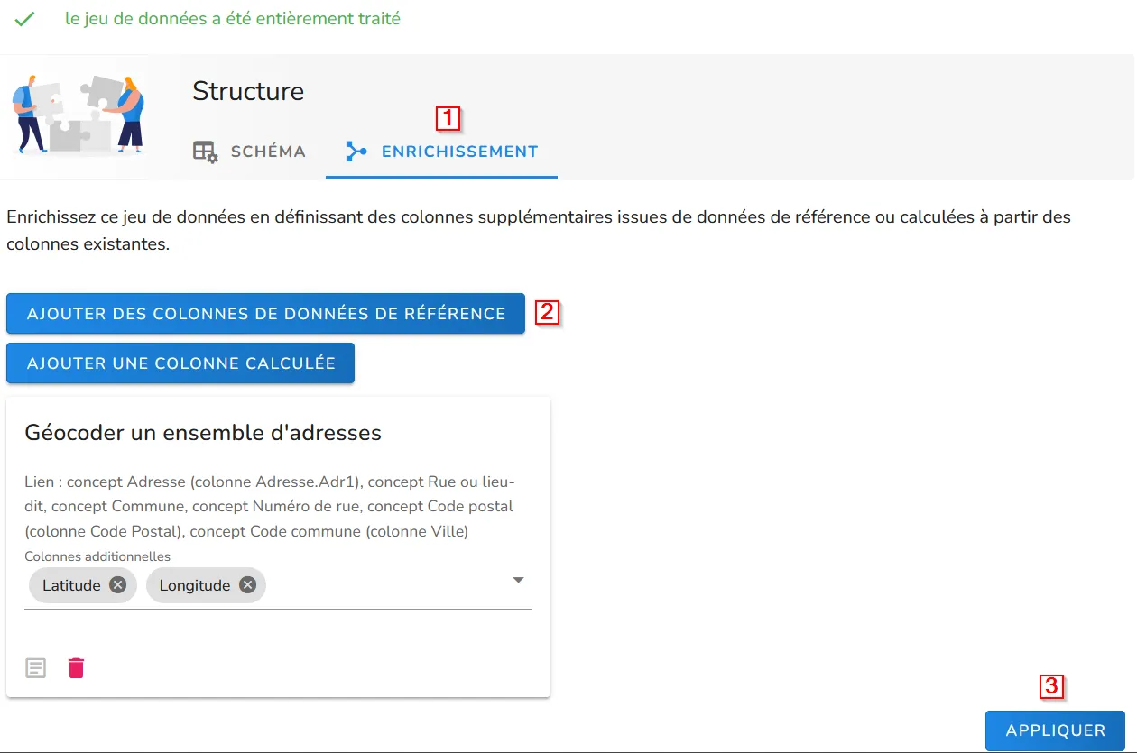 Section « enrichissement »