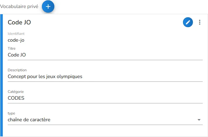 Renseignez les éléments de votre concept