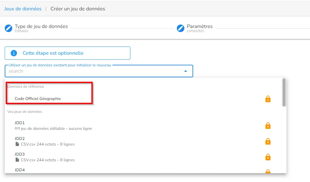 Choix du jeu de données