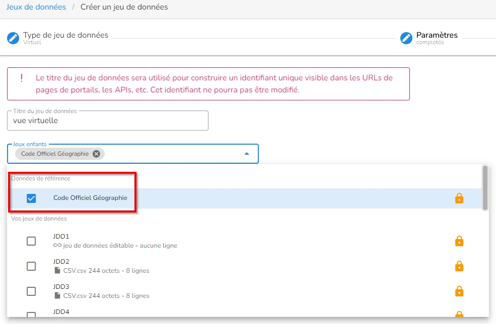 Création d'un jeu de données virtuel