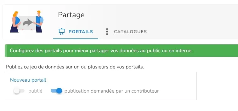 Section « partage »