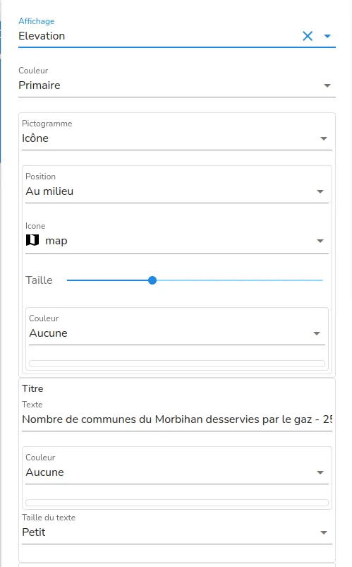 Configuration des métriques