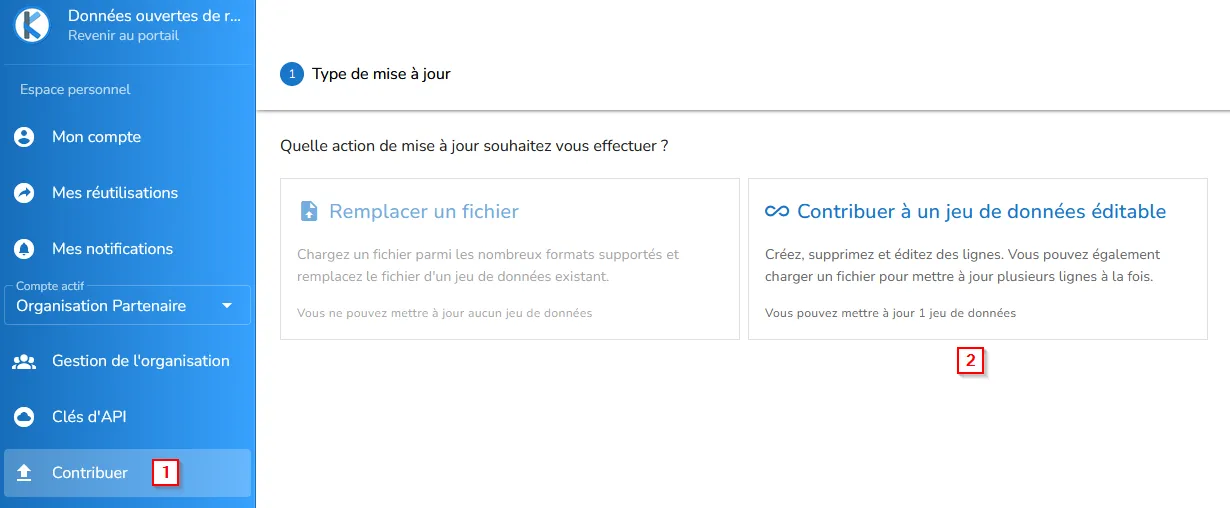 Espace de contribution