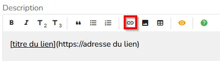 Schéma des données