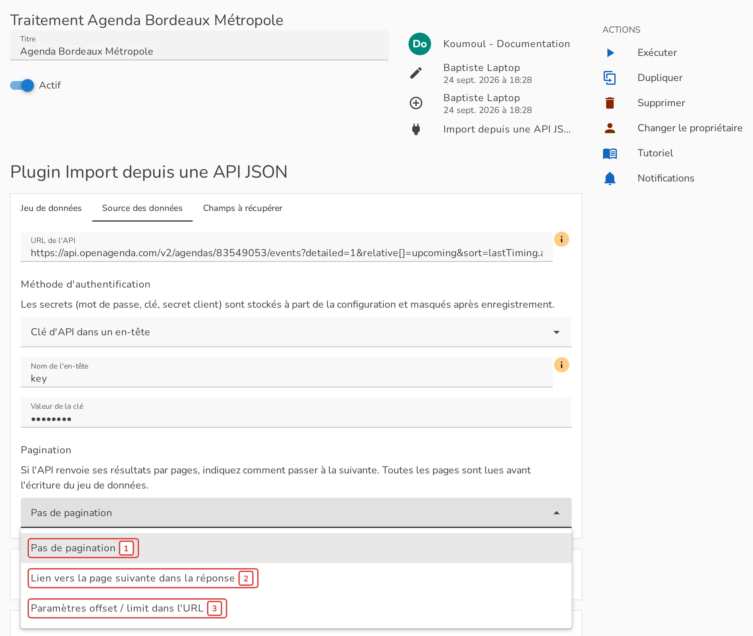 Les trois méthodes de pagination