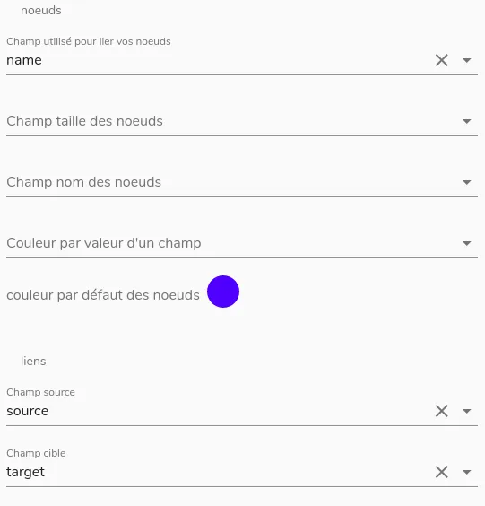 Onglet « rendu » de la page de configuration