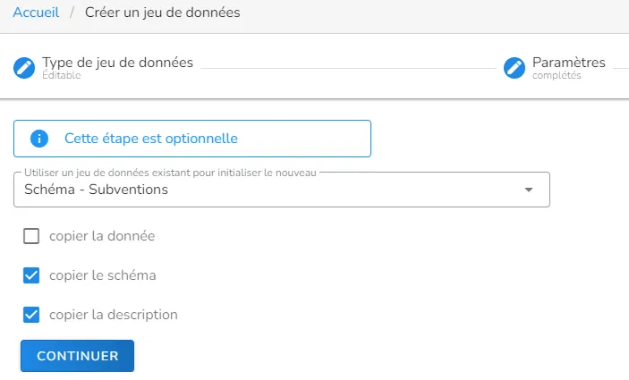 Choix du schéma de référence