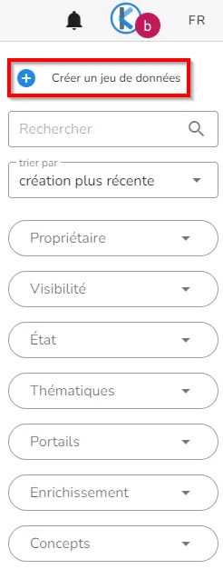 Création d'un jeu de données